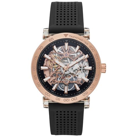 Michael Kors Greer Skeleton Dial Automatic Men's 